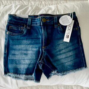 NORDSTROM Kids' The Markie Mid Rise Shorts Denim Girls Size 14 NWT MSRP $34